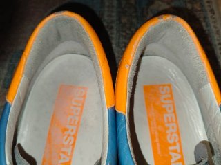 Golden Goose Superstar Blu/Grigio Stella Arancione