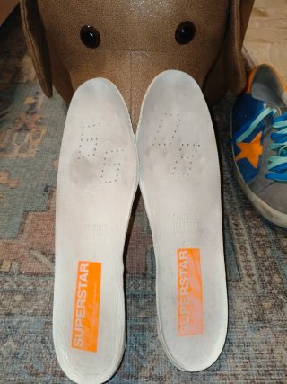 Golden Goose Superstar Blu/Grigio Stella Arancione
