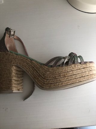 Sandalias cuña GAIMO pink/silver