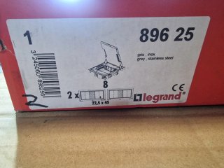 Caja Suelo Legrand 89625 Inox 8 Mecanismos