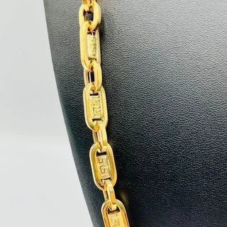 Cadena Forzada Greca Hueca 8.5mm 18K