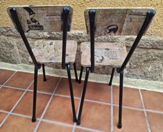 Pareja de sillas vintage restauradas