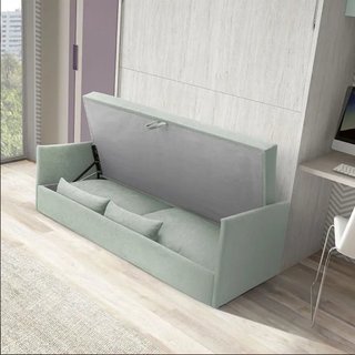 CAMA ABATIBLE CON SOFÁ– Máximo aprovechamiento de