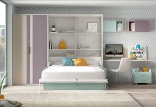 CAMA ABATIBLE CON SOFÁ– Máximo aprovechamiento de