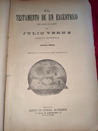 Julio verne "El Testamento de un Excéntrico". 1923