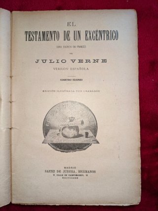 Julio verne "El Testamento de un Excéntrico". 1923