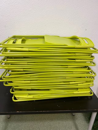 Sillas plegables verdes (pack)