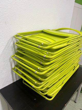 Sillas plegables verdes (pack)