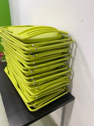 Sillas plegables verdes (pack)
