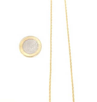 Cadena Singapur de oro de 18k, 3.79 g, 50 cm.