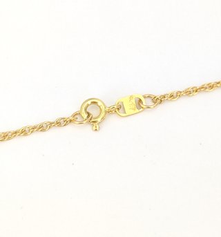 Cadena Singapur de oro de 18k, 3.79 g, 50 cm.