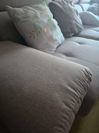 Sofá Chaiselongue Malva. GRIS ROSA
