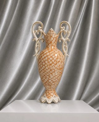 Jarron urna porcelana Belle Époque estilo francés