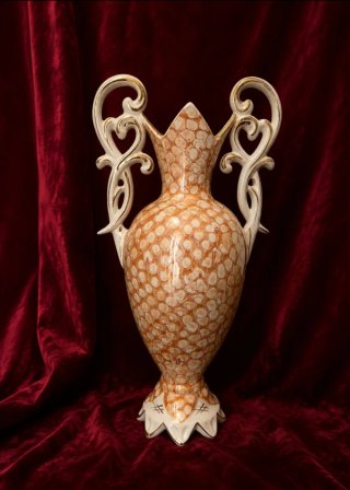 Jarron urna porcelana Belle Époque estilo francés
