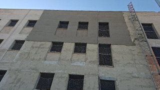 revestimiento fachada mortero