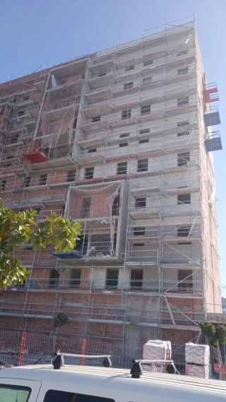revestimiento fachada mortero