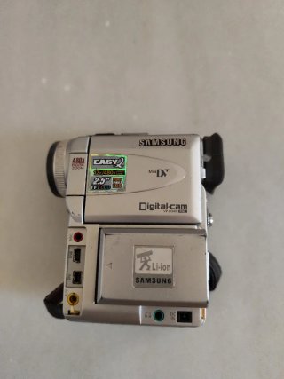 Cámara de vídeo Samsung Plata y Negra