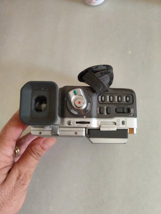 Cámara de vídeo Samsung Plata y Negra