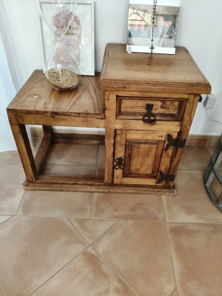 Conjunto mesa y 8 sillas comedor madera