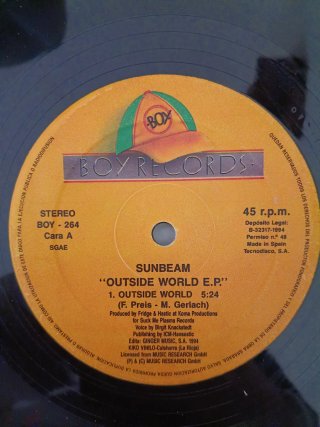 Vinilo Sunbeam Outside World E.P.
