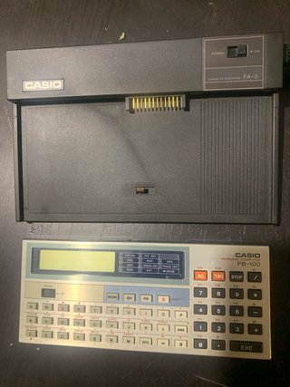 Casio PB-100 Ordenador de Bolsillo Vintage + Inter