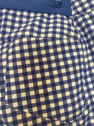 Pantalones Ralph Lauren cuadros vichy azul/blanco