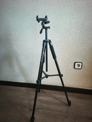 Softbox y trípode para fotografía