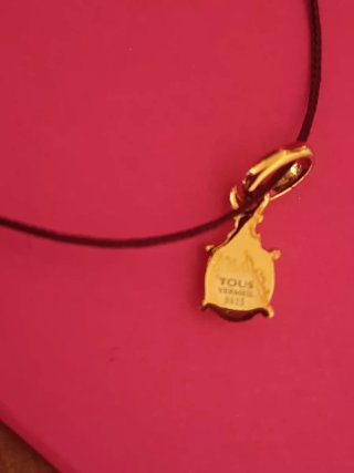 Colgante Virtual Garden, plata bañada en oro 18 kt