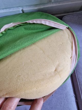 2 Cojines redondos estampados de sandía y lima