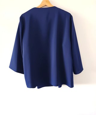 Blusa azul fluida Talla 56 nueva, con etiqueta