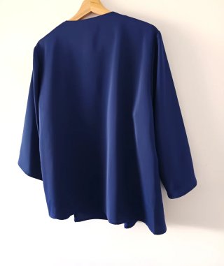 Blusa azul fluida Talla 56 nueva, con etiqueta