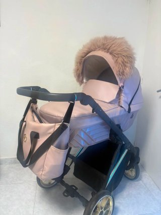 Cochecito Kunet Invento Rosa con Bolso