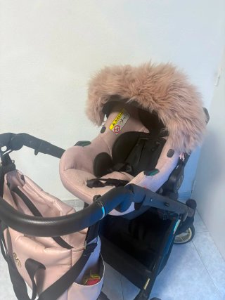Cochecito Kunet Invento Rosa con Bolso