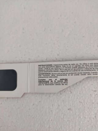 Lote 3 Gafas Eclipse Solar ISO 12312-2-2015