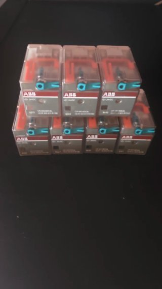Lote 7 Relés Miniautura ABB CR-M024DC4L