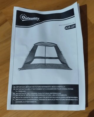 Cenador carpa de 3x3x2m