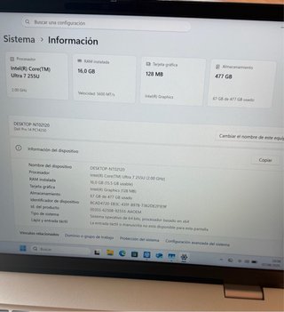 Dell Pro 14 ultra i7 en GARANTÍA 2029