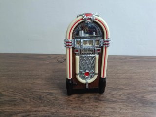 Radio Jukebox Antigua Beige/Marrón