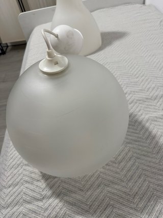 Lámparas de cristal y plástico