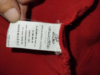 Sudadera El Niño con capucha y cremallera ROJA