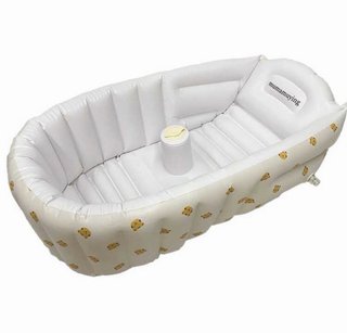 Bañera inflable para bebé con diseño de oso