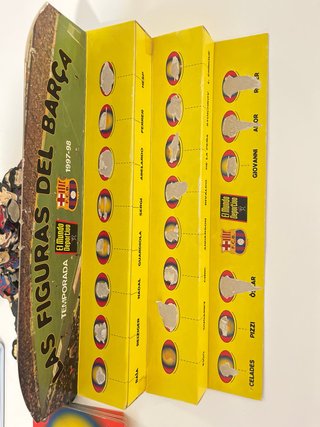 Figuras metal Barça Mundo Deportivo 97/98