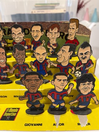 Figuras metal Barça Mundo Deportivo 97/98