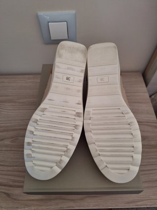 Zapatos Merceditas Beige Mujer