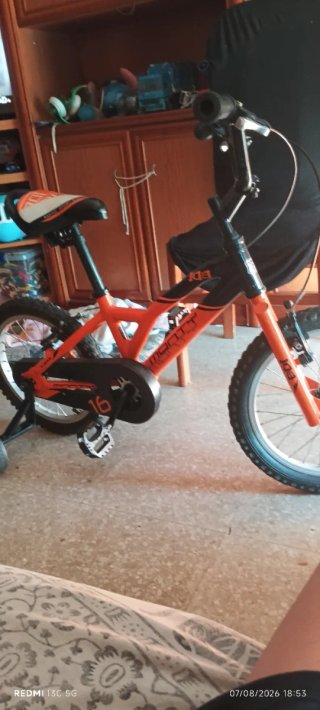 Bicicleta infantil Monty 16 naranja