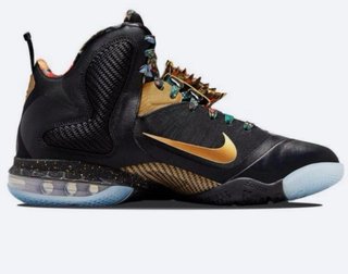 Nike LeBron IX (9) 2022 Negro/Dorado