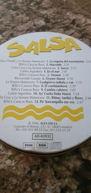 CD Salsa 12 Grandes Exitos