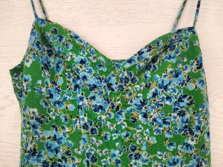 Vestido largo floral Zara Talla S