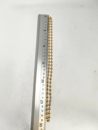 ORO NUEVO 18K Cadena eslabón calabrote pequeño 60c