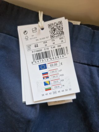 Pantalón chino azul